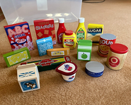Wooden pretend play kitchen - wooden,