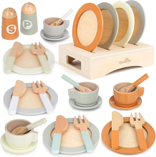 Dreamon wooden play food - wooden,
