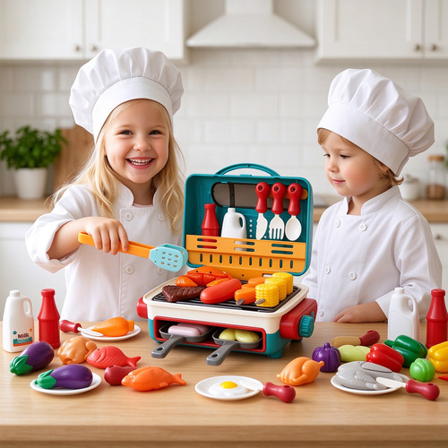 Kids bbq grill toy set - bbq,