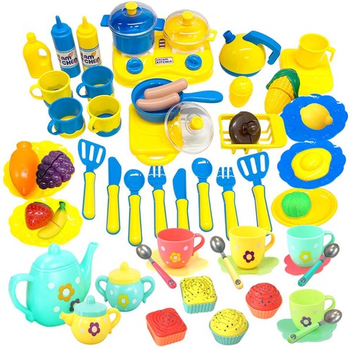 Pretend play 75pcs kids tea - play,